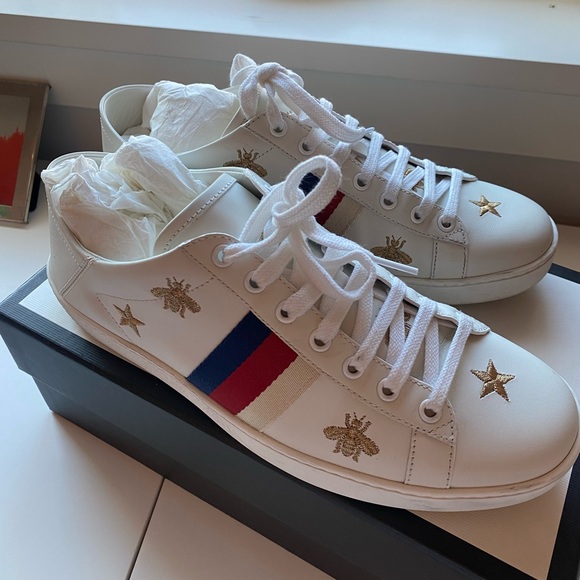 Guccis Ace “Bees and Stars” Sneakers - Picture 3 of 7